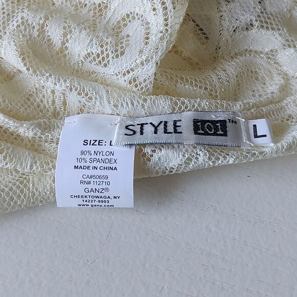 New With Tag Style101 Ganz Size Large Lace Bandeau - Picture 7 of 8